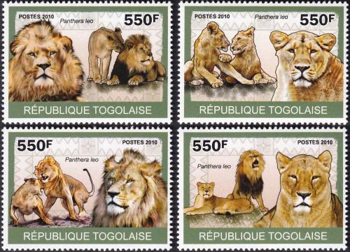 Potovn znmky Togo 2010 Lvi 1B Mi# 3469-72 Kat 8.50