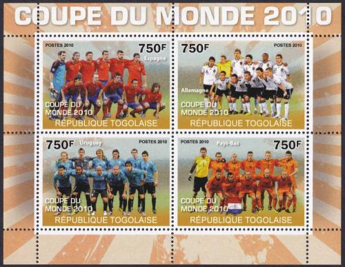 Potovn znmky Togo 2010 MS ve fotbale 1A Mi# 3693-96 Kat 12