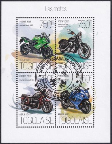 Potovn znmky Togo 2013 Motocykly 2A Mi# 5446-49 Kat 12