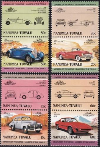 Potovn znmky Tuvalu Nanumea 1985 Automobily Mi# 37-44 Kat 6 - zvtit obrzek