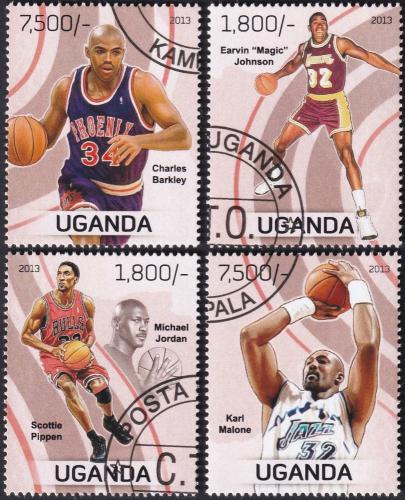 Potovn znmky Uganda 2013 Basketbalov hri Mi# 3085-88 Kat 22