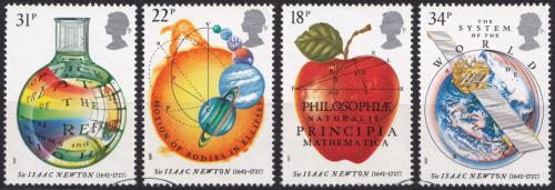 Potovn znmky Velk Britnie 1987 Philosophiae Naturalis Principia 1A Mi# 1101-04