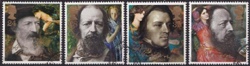 Potovn znmky Velk Britnie 1992 Alfred Lord Tennyson Mi# 1392-95 Kat 5