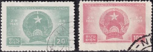 Potovn znmky Vietnam 1957 Vro republiky Mi# 61-62 Kat 7