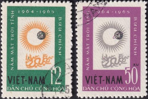 Potovn znmky Vietnam 1964 Rok Slunce Mi# 296-97