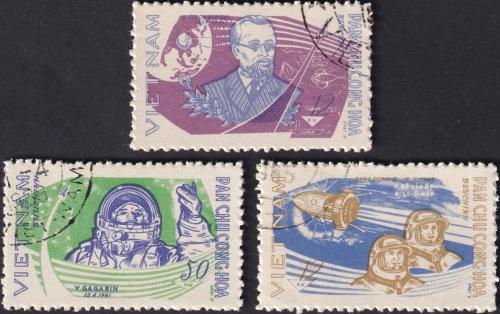 Potovn znmky Vietnam 1965 Przkum vesmru Mi# 401-03